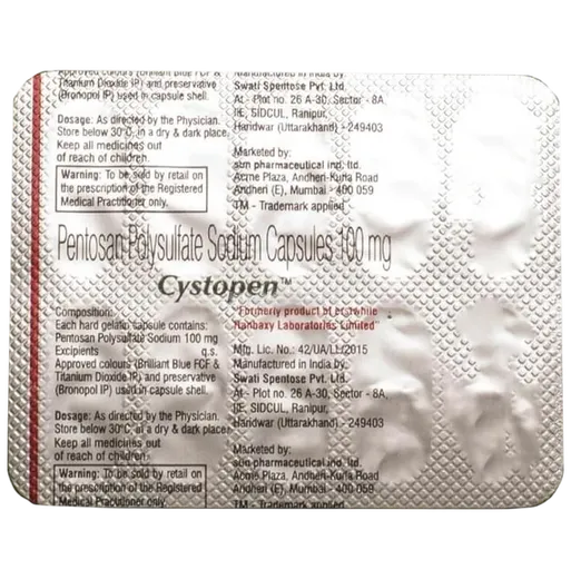 cystopen 100mg capsule 10's